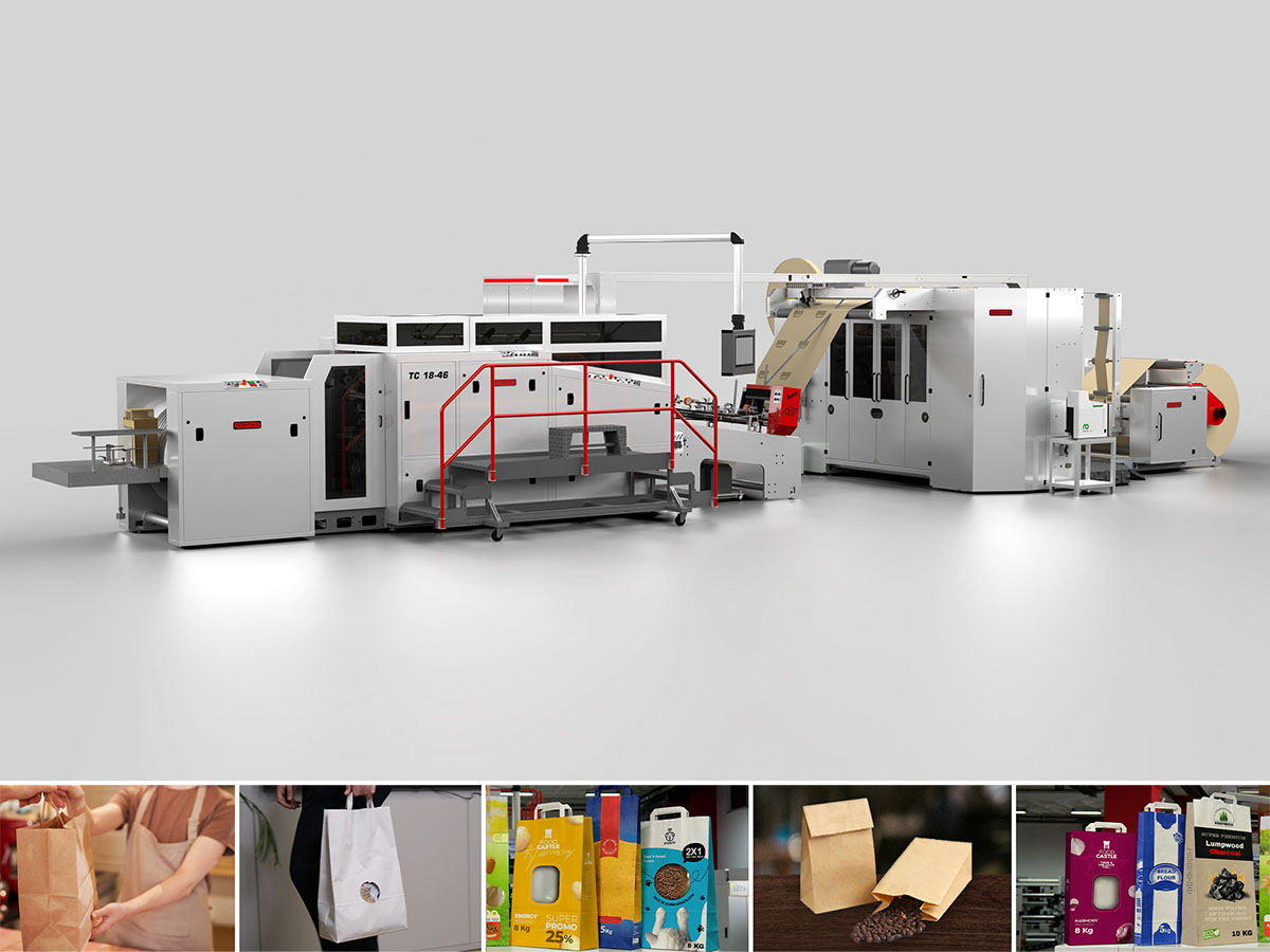 TC 18-46 Model II Flat Handle Paper Bag Machine
